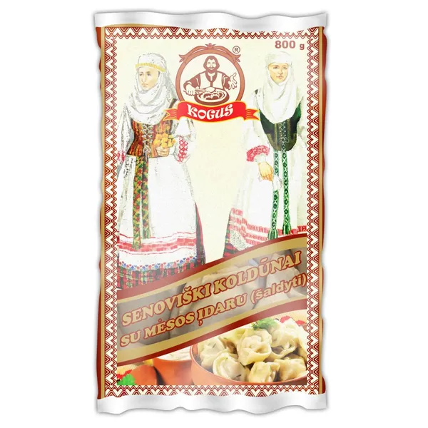 Šaldyti SENOVIŠKI koldūnai su mėsos įdaru KOGUS, 800 g