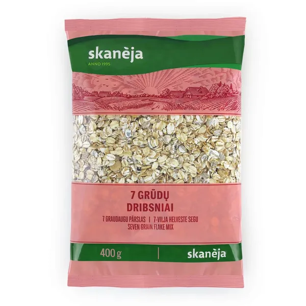 Septynių grūdų dribsniai HAPPY FAMILY, 400 g