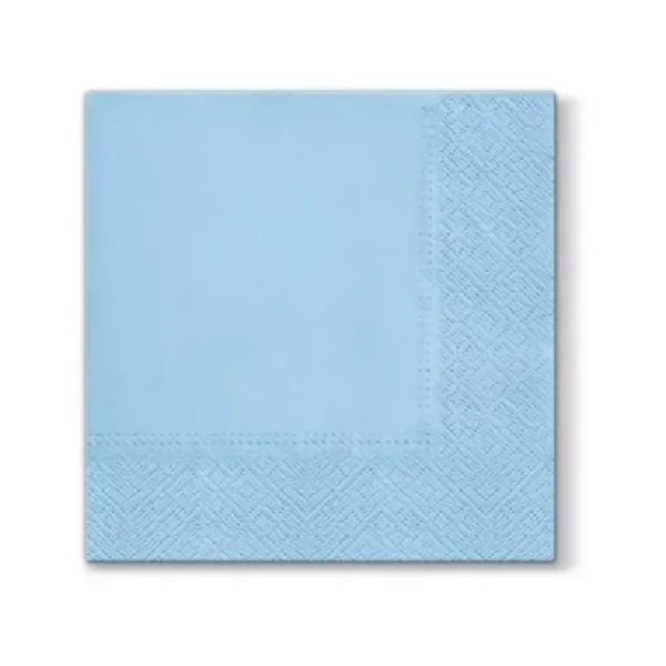 Servetėlės PAW Unicolor 33x33cm, 3-sluoksnių, 33x33cm, 20vnt, aqua