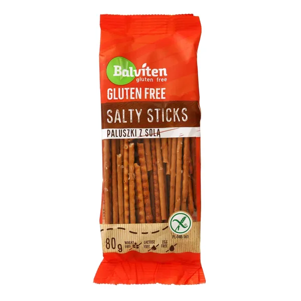 Šiaudeliai su druska BALVITEN, be glitimo, 80 g