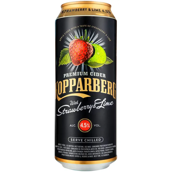 Sidras KOPPARBERG Strawberry & Lime (4,5%) 0,5 l