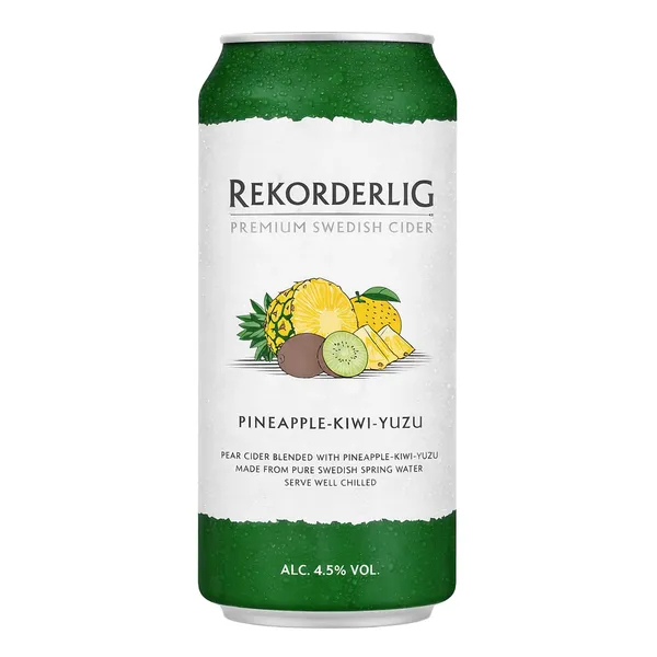 Sidras REKORDERLING PINEAPPLE KIWI YUZU, 4,5 %, 0,5 l
