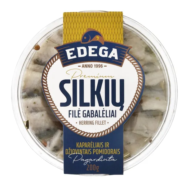 Silkių filė su džiovintais pomidorais ir kaparėliais EDEGA, 200 g