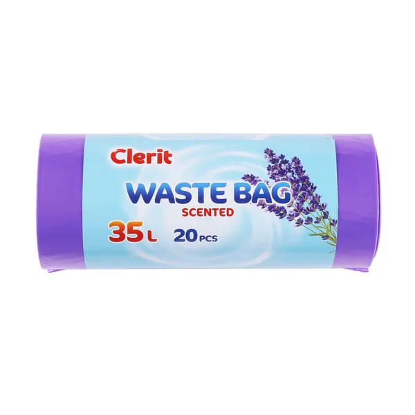 Šiukšlių maišai, aromatizuoti CLERIT, 35 l, 20 vnt.
