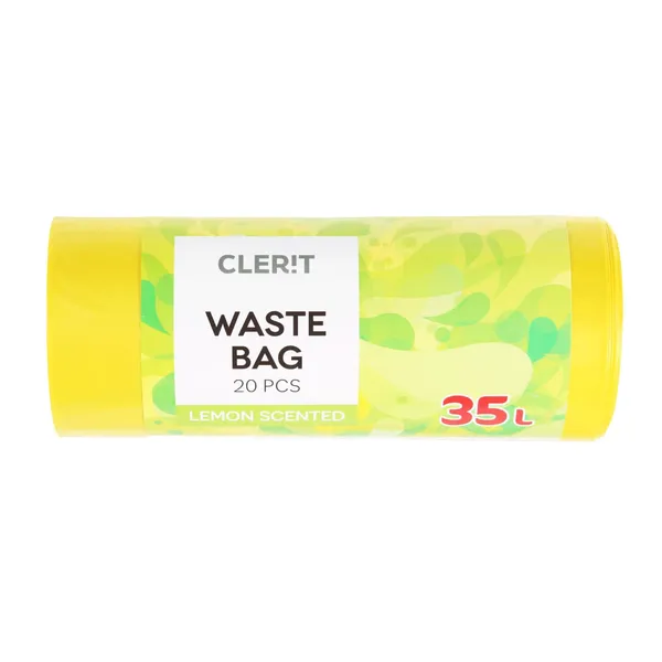 Šiukšlių maišai, aromatizuoti CLERIT, 35 l, 20 vnt.