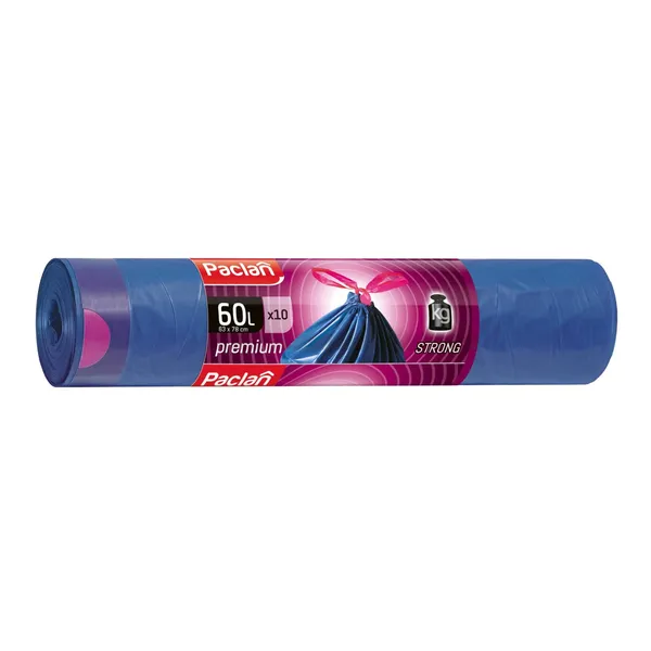 Šiukšlių maišai PACLAN Premium 60l, 10vnt