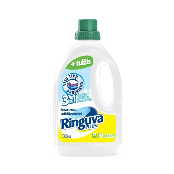 Skalbimo priemonė RINGUVA PLIUS 3IN1, 20 sk., 1 l