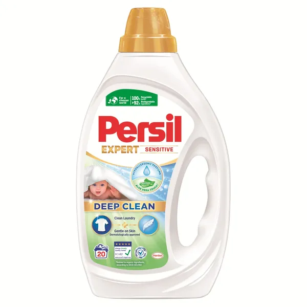 Skalbimo gelis PERSIL EXPERT SENSITIVE, 20 skalbimų, 900 ml