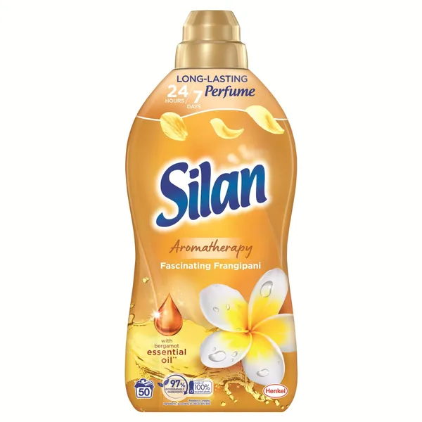 Skalbinių minkštiklis SILAN AROMATHERAPY FASCINATING FRAGIPAN, 50 skalbimų, 1100 ml