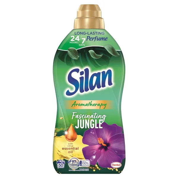 Skalbinių minkštiklis SILAN AROMATHERAPY FASCINATING JUNGLE, 50 skalbimų, 1,1 l