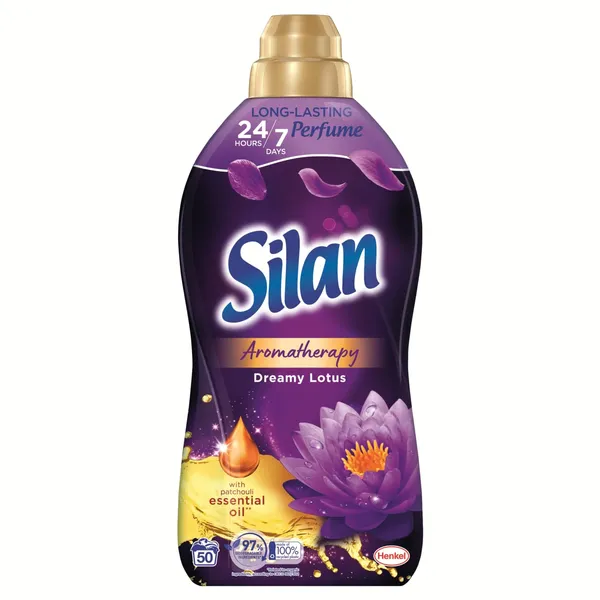 Skalbinių minkštiklis SILAN AROMATHERAPY DREAMY LOTUS, 50 skalbimų, 1100 ml