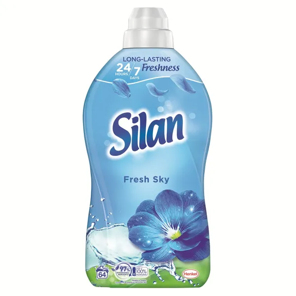 Skalbinių minkštiklis SILAN CLASSIC FRESH SKY, 64 skalbimai, 1408 ml