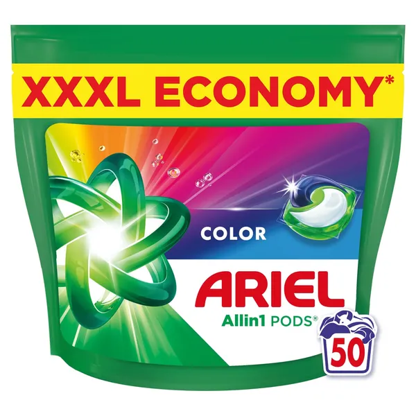 Skalbimo kapsulės ARIEL Color, 50 skalb.