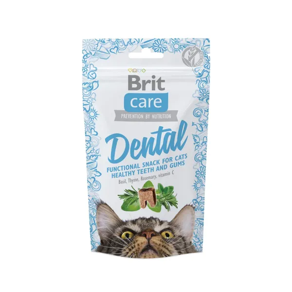Skanėstas katėms BRIT CARE CAT DENTAL, 50 g