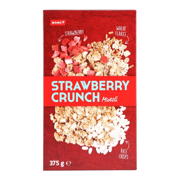 Musli Rimi grauzdēts ar zemenēm 375g