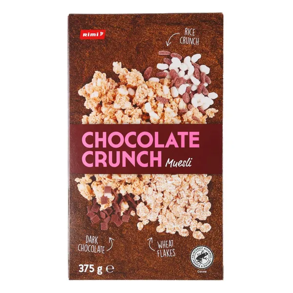 Musli Rimi grauzdēts ar šokolādi 375g