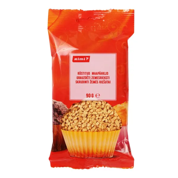 Skrudinti, smulkinti žemės riešutai RIMI, 90 g