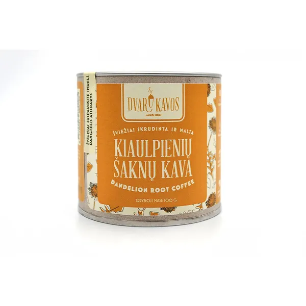Šviežiai skrudinta ir malta kiaulpienių šaknų kava DVARO KAVOS, 100 g
