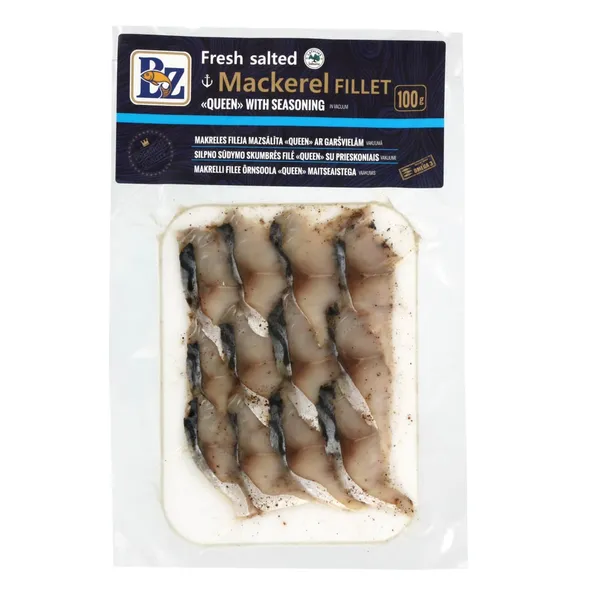 Silpno sūdymo skumbrės filė su prieskoniais BALTIJAS ZIVIS-97 QUEEN, 100 g