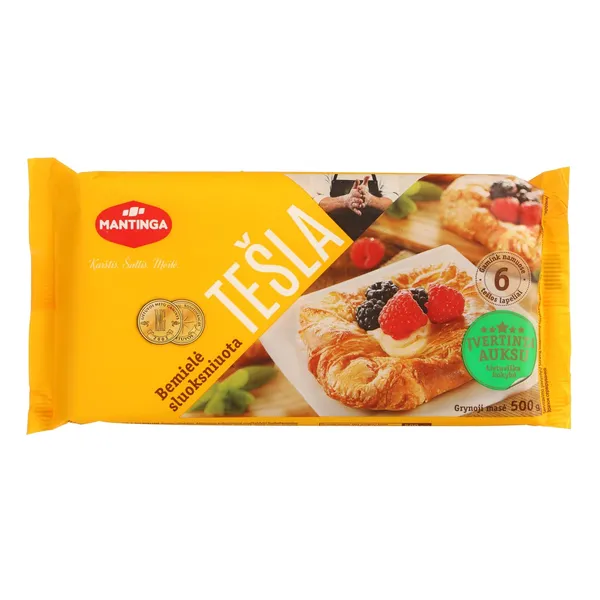 Šaldyta sluoksniuota, bemielė tešla lapeliais, 500 g (M)