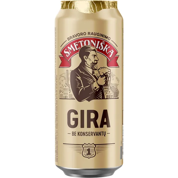 SMETONIŠKA gira, 500 ml skardinė