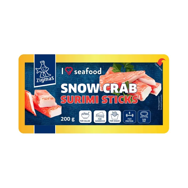 Surimi nūjiņas Zigmas Snow Crab 200g