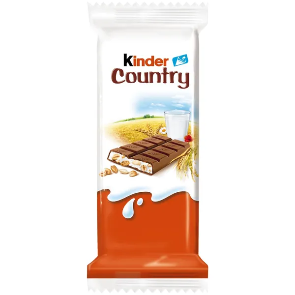 Šokoladinis batonėlis su javainiais KINDER COUNTRY, 24 g