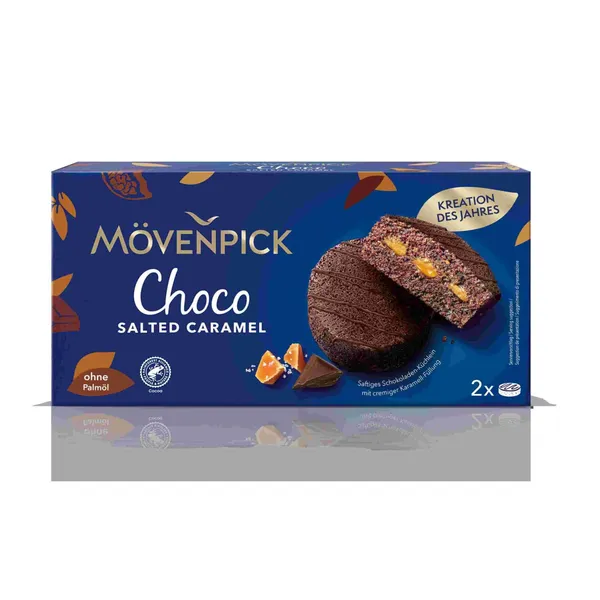 Šokoladinis pyragaitis su sūria karamele MOVENPICK, 2 x 55 g