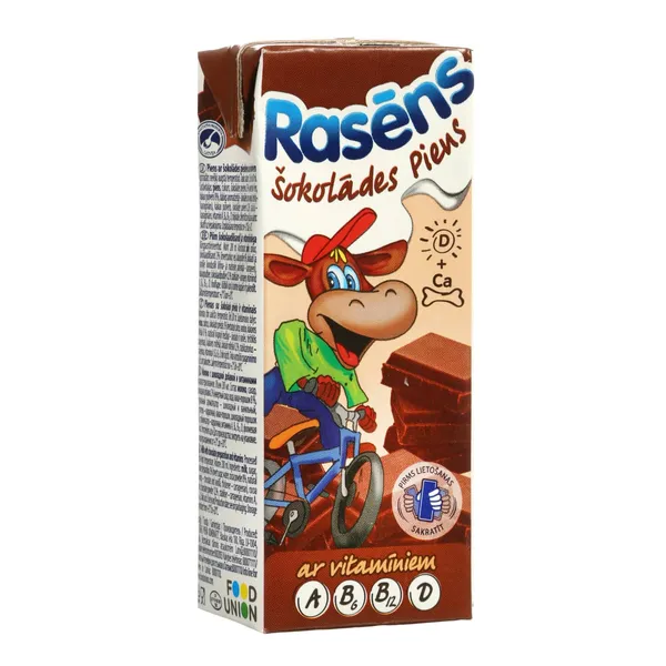 Piena dzēriens Rasēns šokolādes 1,5% 200ml