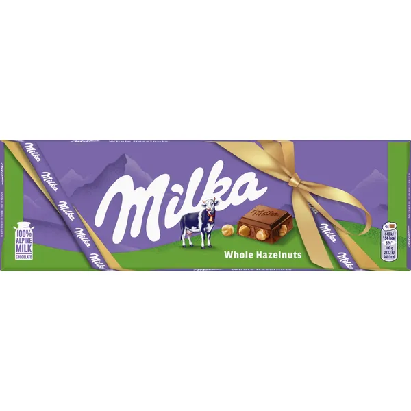 Šokoladas MILKA WHOLE NUTS, 250 g
