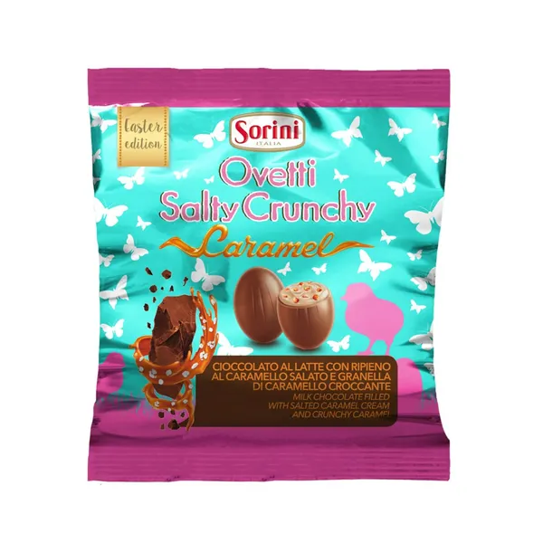 Šokolādes olas Sorini sāļās karameles 80g