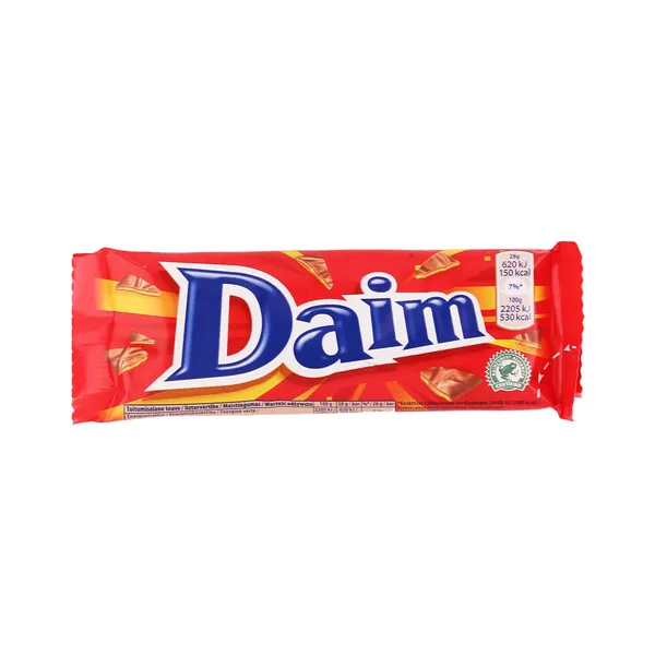 Šokolādes batoniņs Daim ar karameli 28g