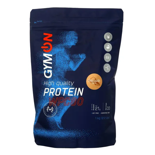 Šokolado skonio išrūgų baltymai GYMON su saldikliais, 1 kg