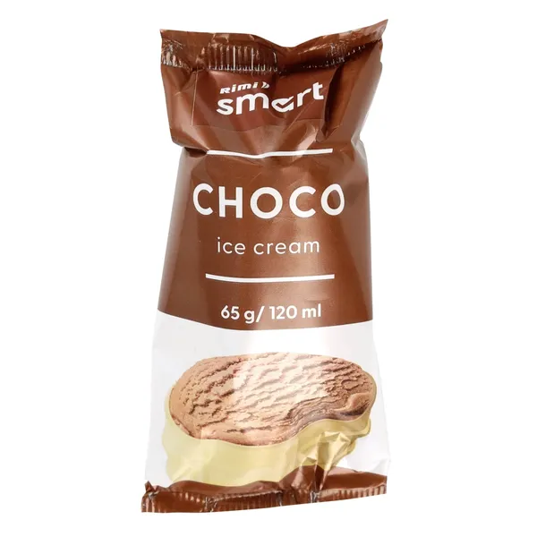Šokolado skonio valgomieji ledai RIMI SMART, 120 ml / 65 g