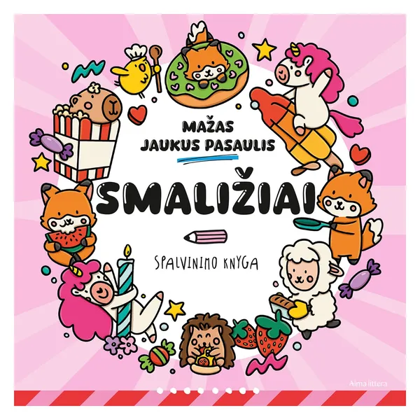 Spalvinimo knyga MAŽAS JAUKUS PASAULIS. SMALIŽIAI, nuo 3 iki 6 metų