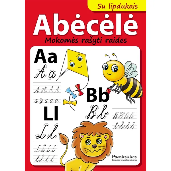 Spalvinimo knyga ABĖCĖLĖ. MOKOMĖS RAŠYTI RAIDES, 3-6 m.