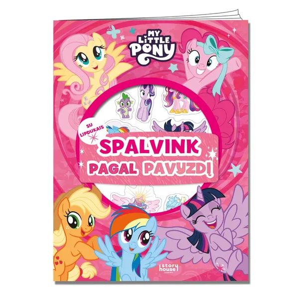 Spalvinimo knyga MY LITTLE PONY. SPALVINK PAGAL PAVYZDĮ, nuo 3 iki 6 metų