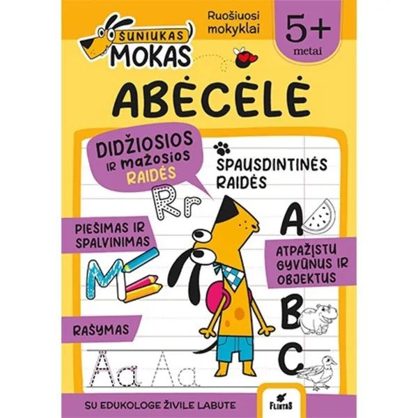 Spalvinimo knyga ŠUNIUKAS MOKAS. ABĖCĖLĖ, 5