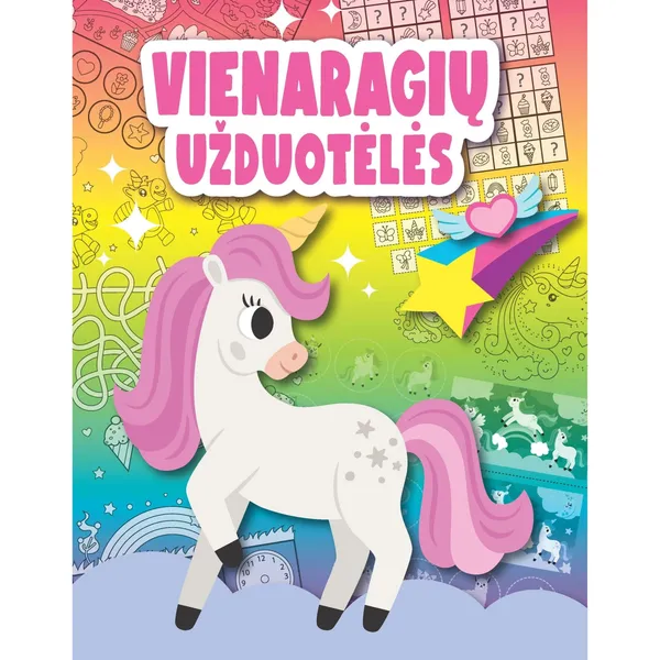 Spalvinimo knyga VIENARAGIŲ UŽDUOTĖLĖS, 3-6 m.