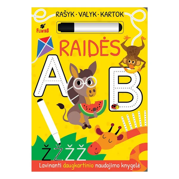 Spalvinimo knyga Raimondas Jurgaitis RAŠYK. VALYK. KARTOK. RAIDĖS