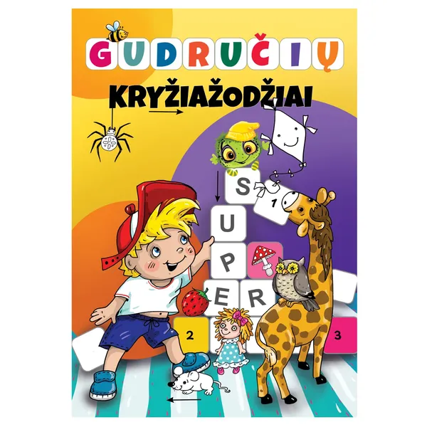 Spalvinimo knyga GUDRUČIŲ KRYŽIAŽODŽIAI, 7-10 m