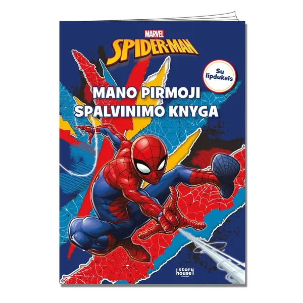 Spalvinimo knyga SPIDER-MAN. MANO PIRMOJI SPALVINIMO KNYGA, 3-6 m.