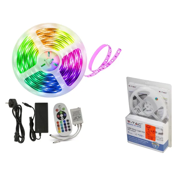 Spalvota led juosta V-TAC, 5 m, 24 w - 2100 lm