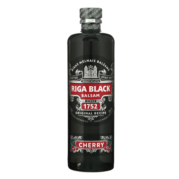 Spiritinis gėrimas RIGAS BLACK BALZAM CHERRY, 30 %, 0,5 l