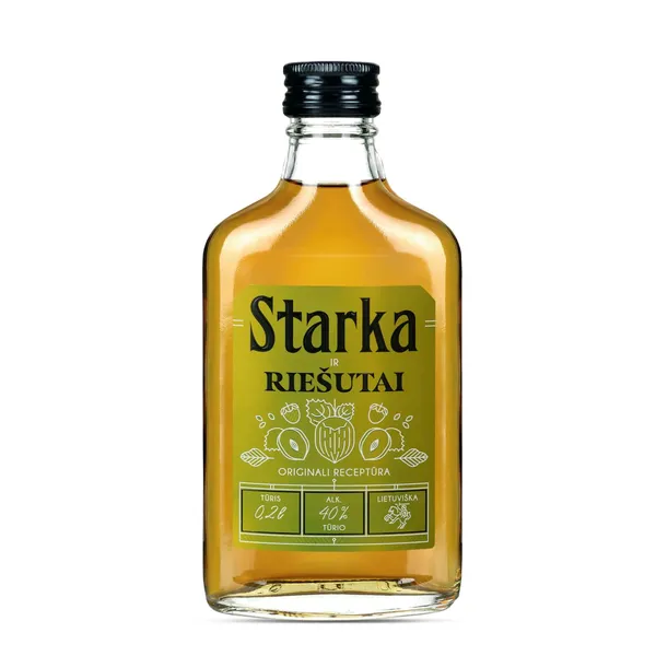 Spirtinis gėrimas VILNIAUS STARKA RIEŠUTAI, 40 %, 0,2 l