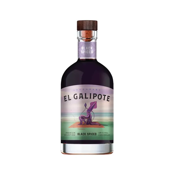 Spiritinis gėrimas EL GALIPOTE BLACK SPICED, 35 %, 0,7 l