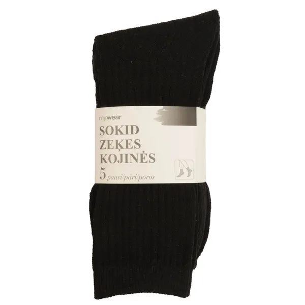 Sportinės kojinės MYWEAR, juodos, 37 / 40, 5 p. AW25