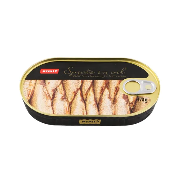 Šprotai aliejuje RIMI, 170 g