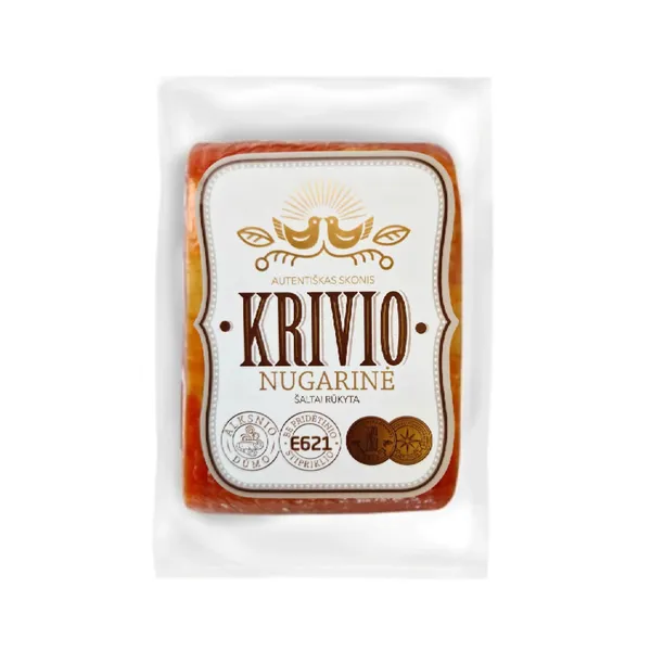 Šaltai rūkyta KRIVIO nugarinė KAIMIŠKO DŪMO, I r., 1 kg