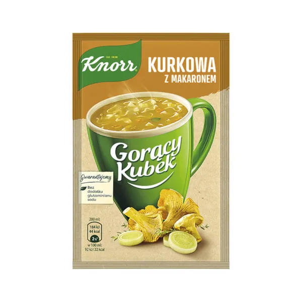 Gaileņu sēņu zupa Knorr ar makaroniem 13g
